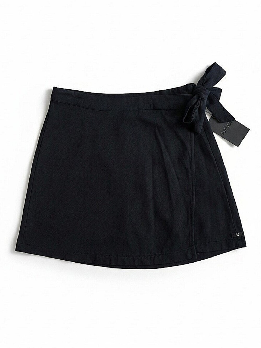NWT! Hurley Black Wrap Skirt with Side Tie